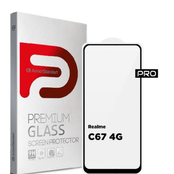 Фото - Защитное стекло для смартфона Armorstandart Pro for Realme C67 4G Black (ARM73852)