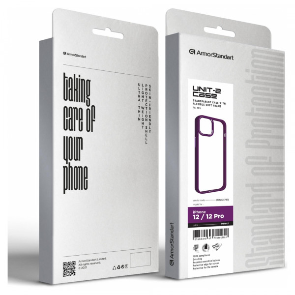 Фото - Чохол для смартфону Armorstandart UNIT2 for Apple iPhone 12 / 12 Pro Purple (ARM74787)