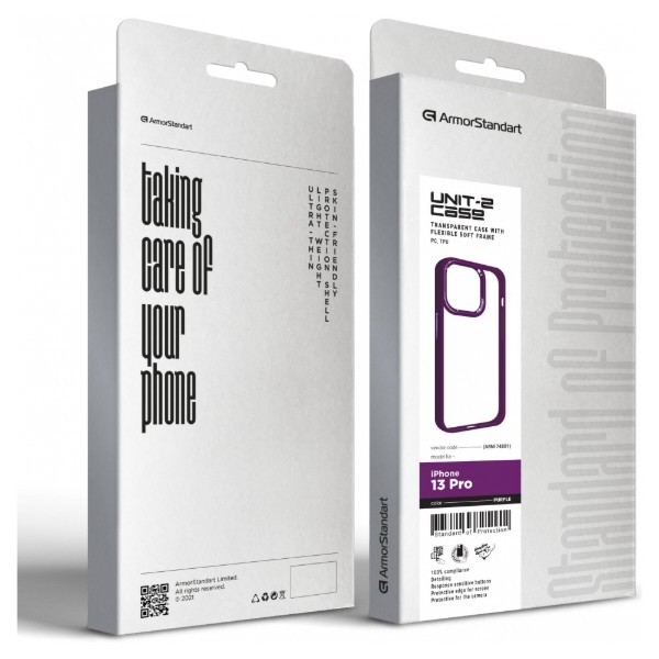 Фото - Чохол для смартфону
 Armorstandart UNIT2 for Apple iPhone 13 Pro Purple (ARM74801)