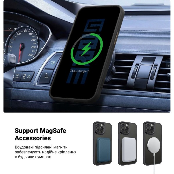Фото - Чохол для смартфону Armorstandart Uniq Magsafe for Apple iPhone 15 Pro Max Black (ARM75266)