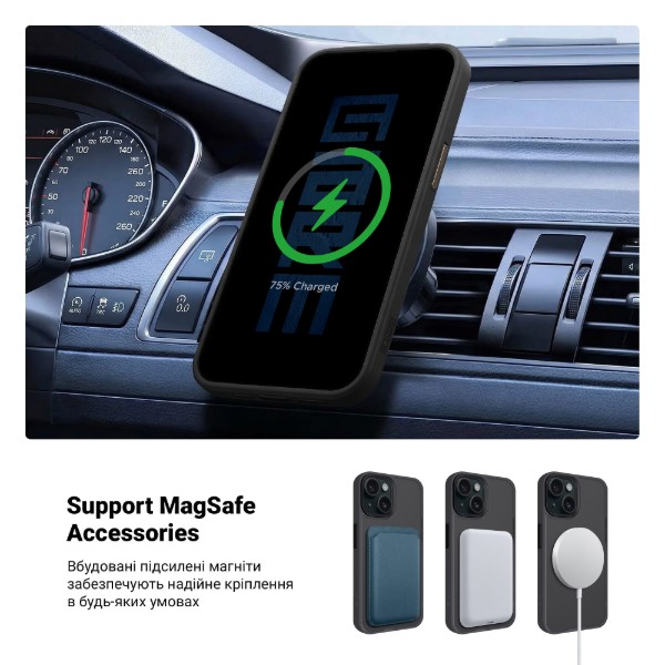 Фото - Чохол для смартфону Armorstandart Uniq Magsafe for Apple iPhone 14 Black (ARM75269)