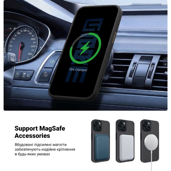 Фото - Чохол для смартфону Armorstandart Uniq Magsafe for Apple iPhone 13 Black (ARM75274)