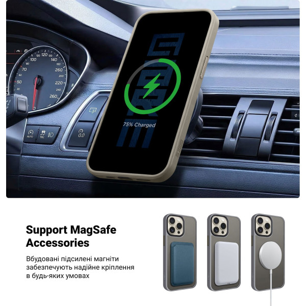 Фото - Чехол для смартфона Armorstandart Uniq Magsafe for Apple iPhone 15 Pro Max Grey (ARM75277)
