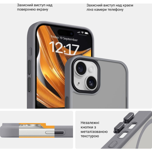 Фото - Чохол для смартфону Armorstandart Uniq Magsafe for Apple iPhone 15 Plus Grey (ARM75279)