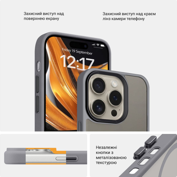 Фото - Чохол для смартфону Armorstandart Uniq Magsafe for Apple iPhone 13 Pro Grey (ARM75283)