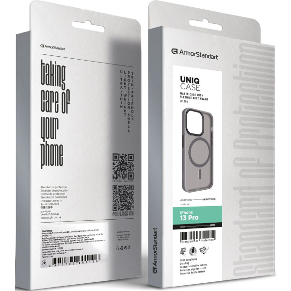 Фото - Чохол для смартфону Armorstandart Uniq Magsafe for Apple iPhone 13 Pro Grey (ARM75283)