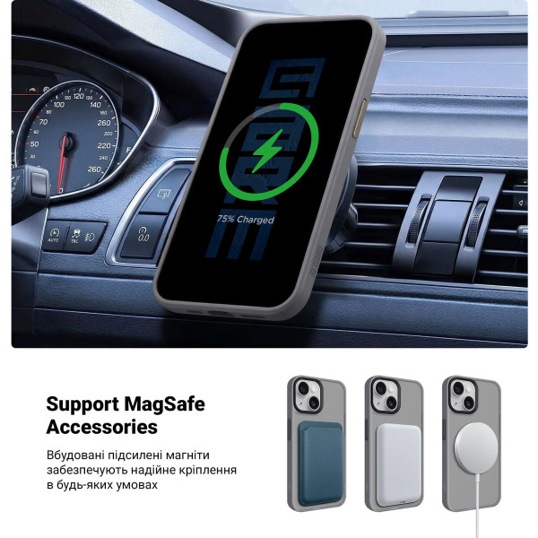 Фото - Чохол для смартфону Armorstandart Uniq Magsafe for Apple iPhone 13 Grey (ARM75285)