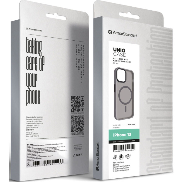 Фото - Чохол для смартфону Armorstandart Uniq Magsafe for Apple iPhone 13 Grey (ARM75285)