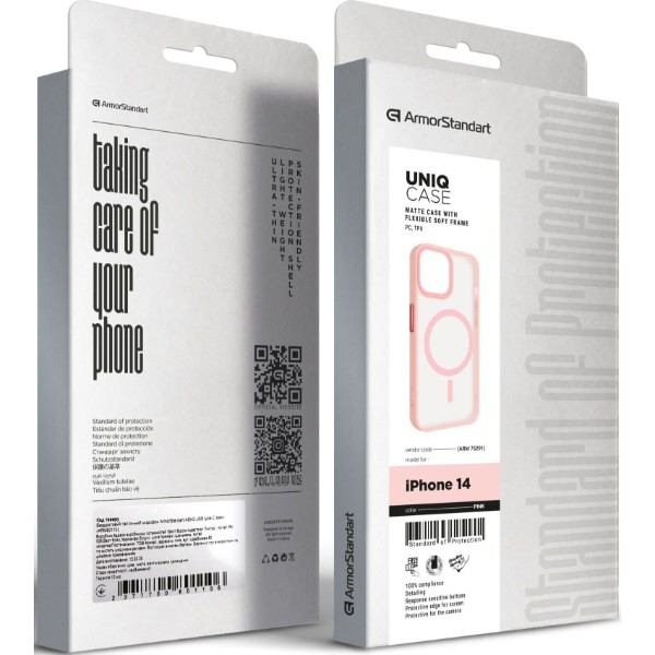 Фото - Чохол для смартфону Armorstandart Uniq Magsafe for Apple iPhone 14 Pink (ARM75291)