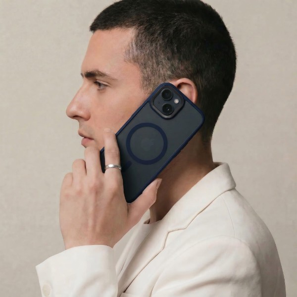 Фото - Чохол для смартфону Armorstandart Uniq Magsafe for Apple iPhone 15 Dark Blue (ARM75298)