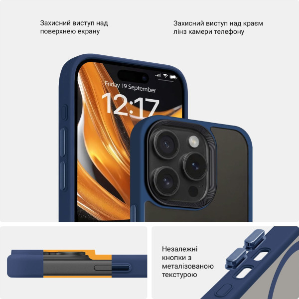 Фото - Чехол для смартфона Armorstandart Uniq Magsafe for Apple iPhone 15 Pro Dark Blue (ARM75300)