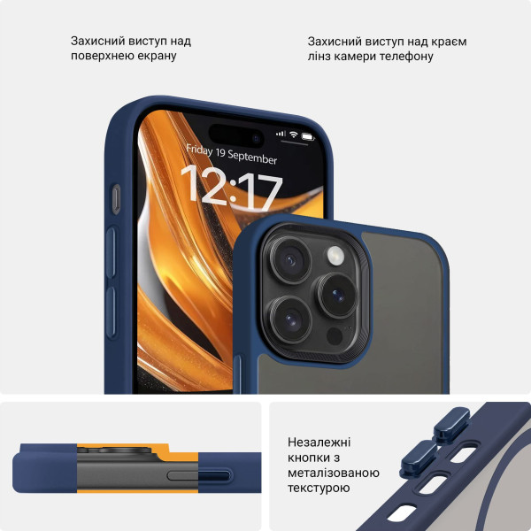 Фото - Чехол для смартфона Armorstandart Uniq Magsafe for Apple iPhone 13 Pro Max Dark Blue (ARM75306)