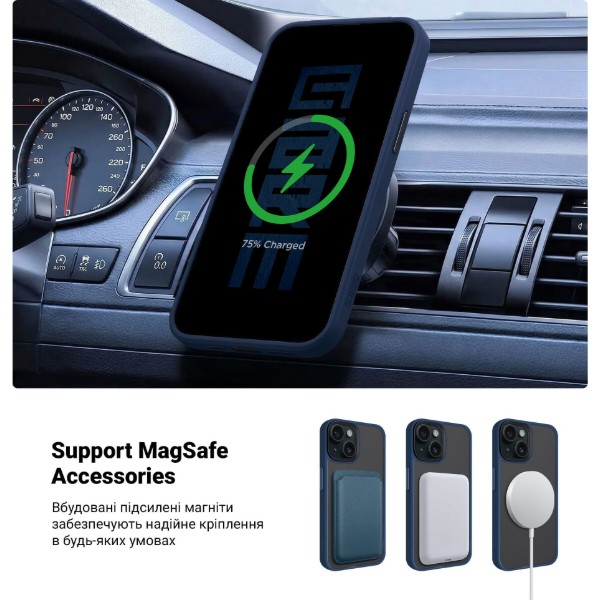 Фото - Чохол для смартфону Armorstandart Uniq Magsafe for Apple iPhone 13 Dark Blue (ARM75307)