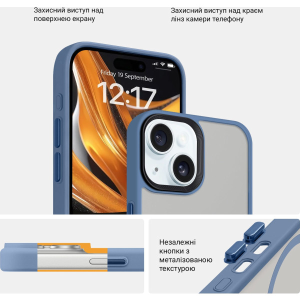 Фото - Чохол для смартфону Armorstandart Uniq Magsafe for Apple iPhone 15 Light Blue (ARM75331)