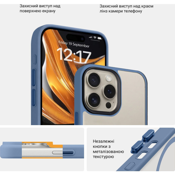 Фото - Чехол для смартфона Armorstandart Uniq Magsafe for Apple iPhone 15 Pro Max Light Blue (ARM75332)