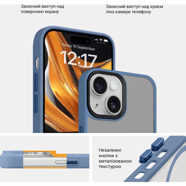 Фото - Чохол для смартфону Armorstandart Uniq Magsafe for Apple iPhone 14 Light Blue (ARM75335)