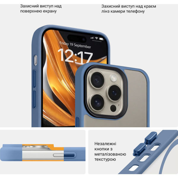 Фото - Чохол для смартфону Armorstandart Uniq Magsafe for Apple iPhone 14 Pro Light Blue (ARM75337)