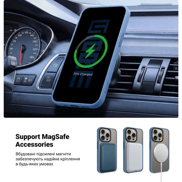 Фото - Чохол для смартфону Armorstandart Uniq Magsafe for Apple iPhone 14 Pro Light Blue (ARM75337)