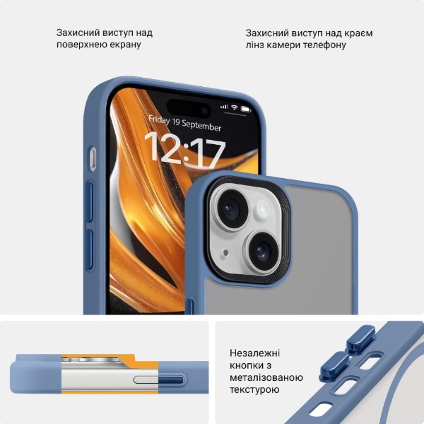 Фото - Чохол для смартфону Armorstandart Uniq Magsafe for Apple iPhone 13 Light Blue (ARM75340)