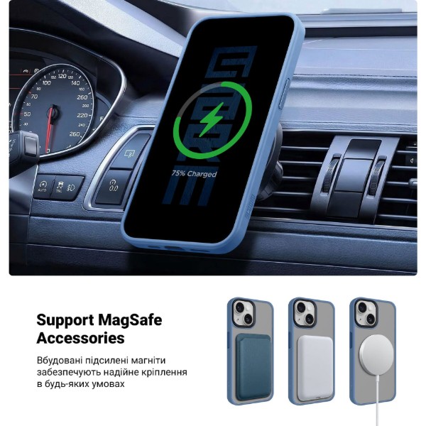 Фото - Чохол для смартфону Armorstandart Uniq Magsafe for Apple iPhone 13 Light Blue (ARM75340)