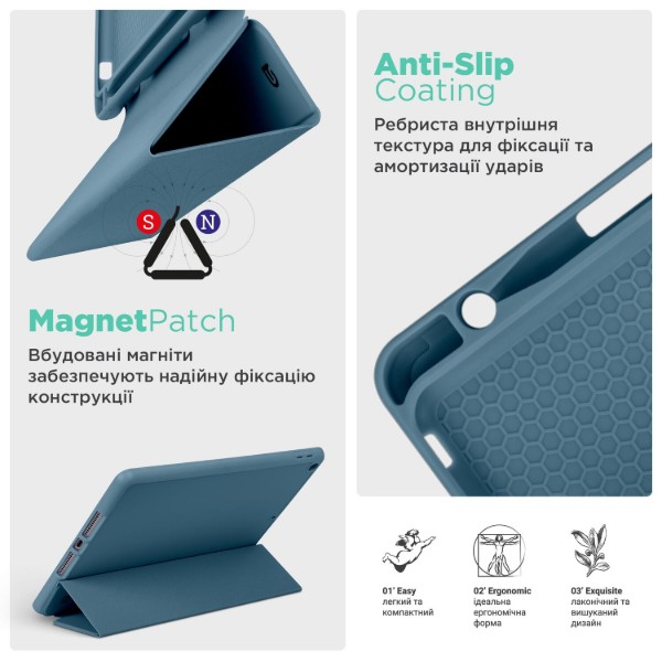 Фото - Чохол для планшета Armorstandart Smart Fold Pen for Apple iPad Pro 13 2025/2024 Lavender Grey (ARM78140)