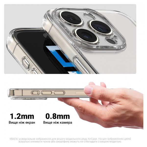 Фото - Чехол для смартфона Armorstandart Air for Apple iPhone 16 Pro Max Camera cover Clear (ARM78491)