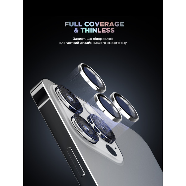 Фото - Захисне скло для смартфону Armorstandart для камери Supreme BI for iPhone 16 Pro/16 Pro Max Silver (ARM79421)