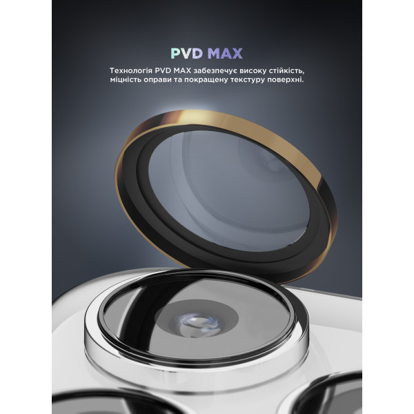 Фото - Защитное стекло для смартфона Armorstandart для камеры Supreme BI for iPhone 16 Pro/16 Pro Max Rose Gold (ARM79424)