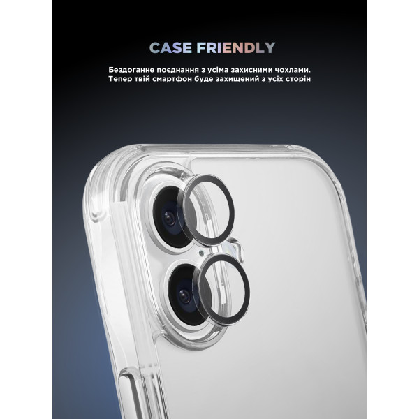 Фото - Защитное стекло для смартфона Armorstandart для камеры Supreme BI for iPhone 16/16 Plus Clear (ARM79428)