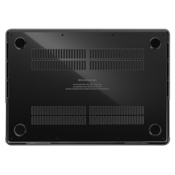 Фото - Чохол-накладка для ноутбуку Armorstandart Crystal for MacBook Air 13.6 M4/M3/M2 (A3240/A3113/A2681) Grey (ARM79440)