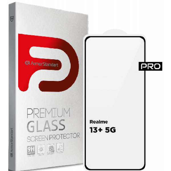 Фото - Захисне скло для смартфону Armorstandart Pro for Realme 13+ 5G Black (ARM80504)