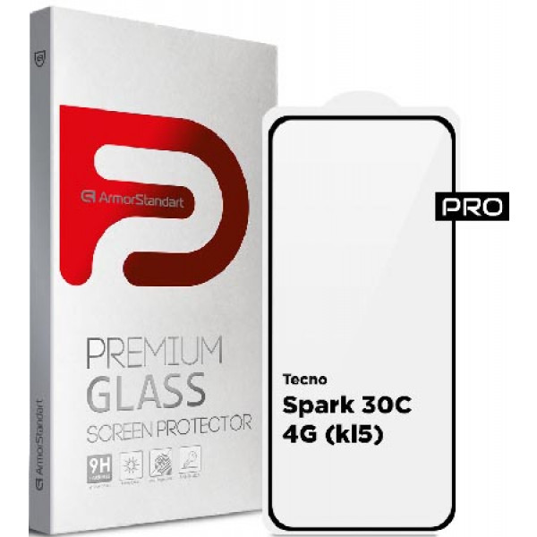 Фото - Захисне скло для смартфону Armorstandart Pro forTecno Spark 30C 4G (kl5) Black (ARM81169)