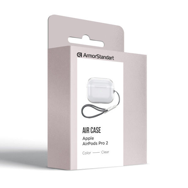 Фото - Чохол для навушників Armorstandart Air for Apple Airpods Pro 2 Clear (ARM82560)