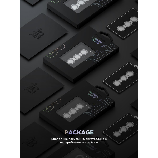 Фото - Захисне скло для смартфону Armorstandart для камери Supreme Black Icon for Samsung S25 Plus Clear (ARM83221)