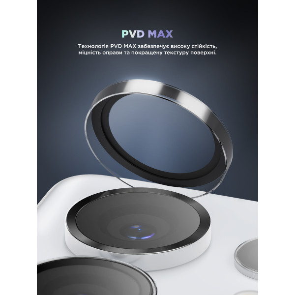 Фото - Захисне скло для смартфону Armorstandart для камери Supreme Black Icon for Samsung S25 Ultra Black Titanium (ARM83222)