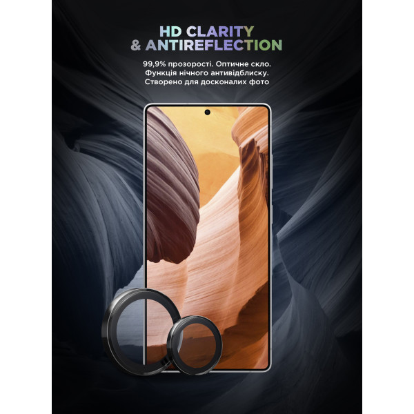 Фото - Защитное стекло для смартфона Armorstandart для камеры Supreme Black Icon for Samsung S25 Ultra Black Clear (ARM83223)