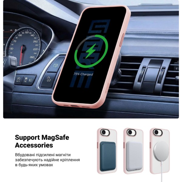 Фото - Чохол для смартфону Armorstandart Uniq MagSafe for Apple iPhone 17e / 16e Pale Pink (ARM83871)