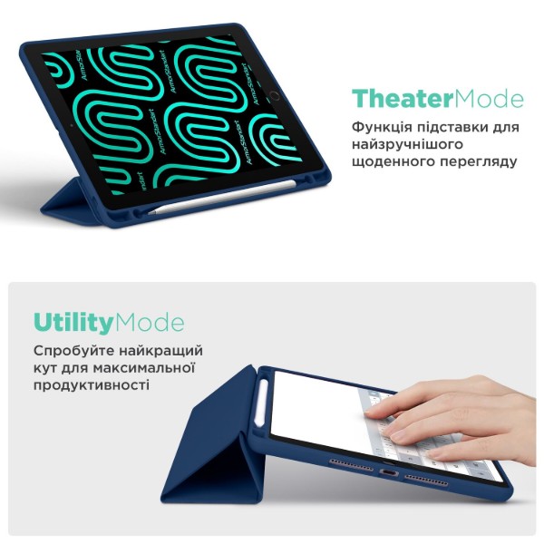Фото - Чохол для планшету Armorstandart Smart Fold Pen for Lenovo Tab M11 Dark Blue (ARM74975)