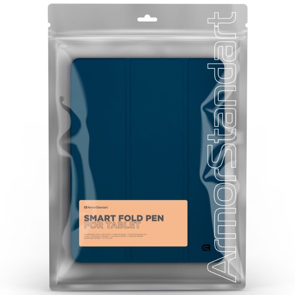 Фото - Чехол для планшета Armorstandart Smart Fold Pen for Samsung Galaxy Tab S9+/S9 FE+/S10+ Dark Blue (ARM75011)
