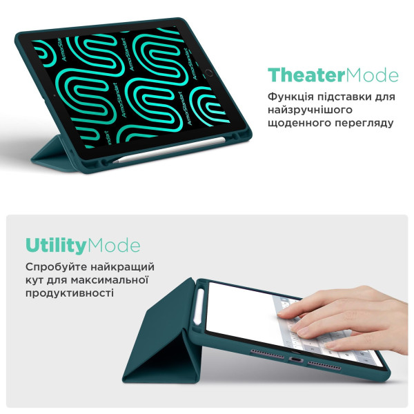 Фото - Чохол для планшета Armorstandart Smart Fold Pen for Samsung Galaxy Tab S9 / S9 FE Pine Green (ARM75002)