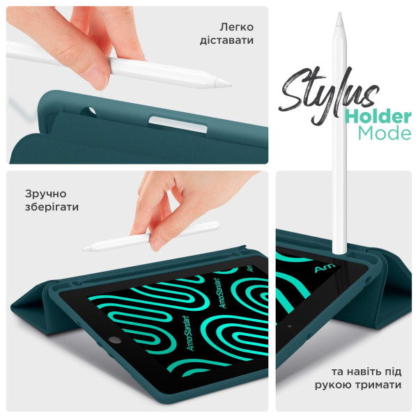 Фото - Чохол для планшета Armorstandart Smart Fold Pen for Samsung Galaxy Tab S9 / S9 FE Pine Green (ARM75002)