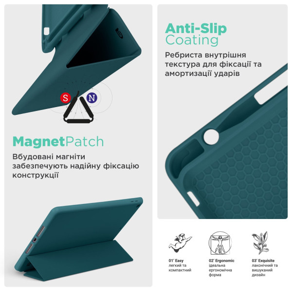 Фото - Чохол для планшета Armorstandart Smart Fold Pen for Xiaomi Redmi Pad Pro / Poco Pad Pine Green (ARM81433)