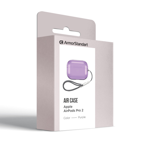 Фото - Чохол для навушників Armorstandart Air for Apple Airpods Pro 2 Purple (ARM85335)