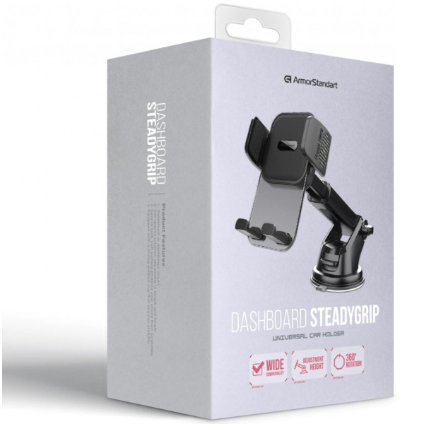Фото - Автотримач Armorstandart SteadyGrip Dashboard Black (ARM85339)