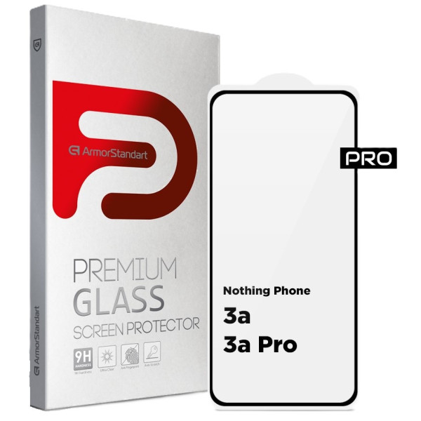 Фото - Захисне скло для смартфону Armorstandart Pro for Nothing Phone (3a) / (3a) Pro Black (ARM85466)
