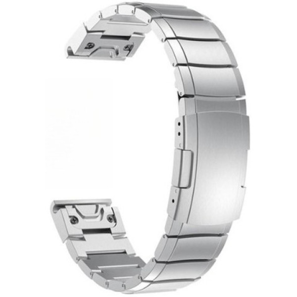 Фото - Ремінець для смарт-годинника Armorstandart Metal for Garmin 22 mm Silver (ARM85712)