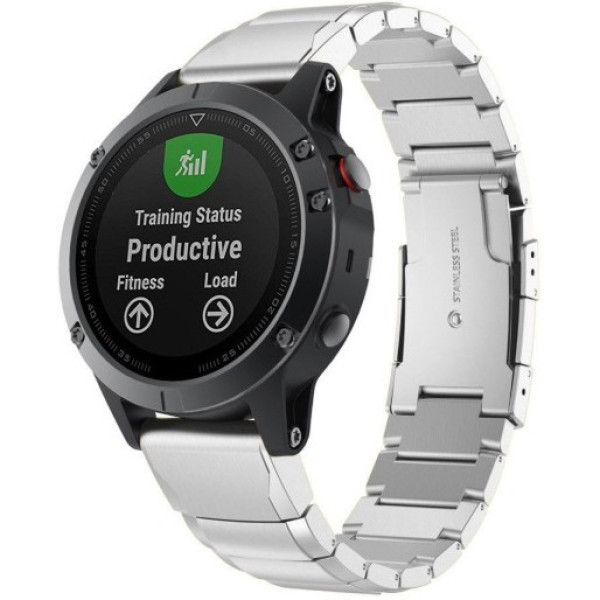 Фото - Ремінець для смарт-годинника Armorstandart Metal for Garmin 22 mm Silver (ARM85712)