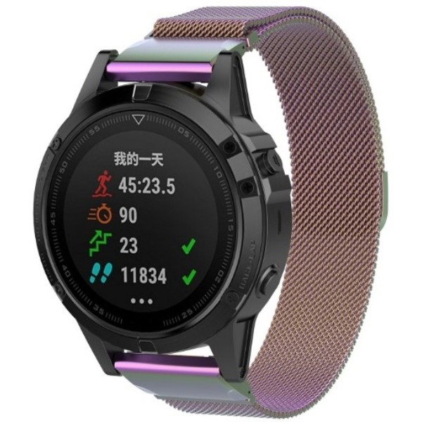Фото - Ремінець для смарт-годинника Armorstandart Milanese Magnetic for Garmin 22 mm Gradient (ARM85720)