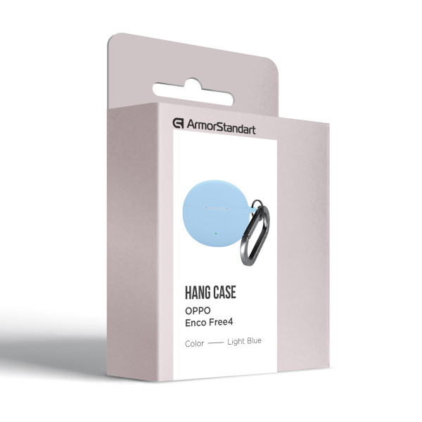 Фото - Чехол для наушников Armorstandart Hang Case for Oppo Enco Free4 Light Blue (ARM86147)