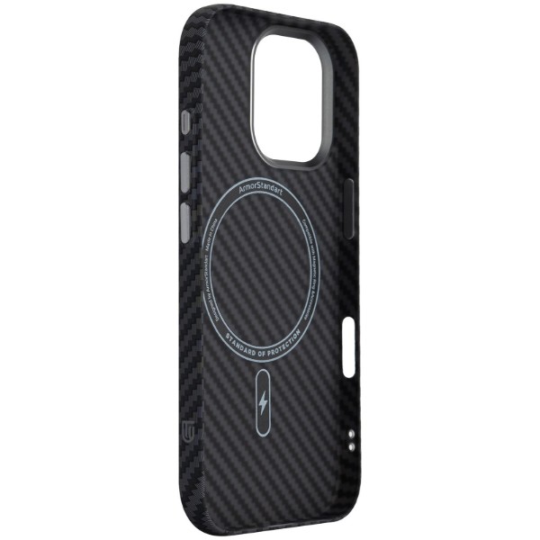 Фото - Чехол для смартфона Armorstandart LikeCarbon2 MagCase for Apple iPhone 17 Carbon Black (ARM86257)